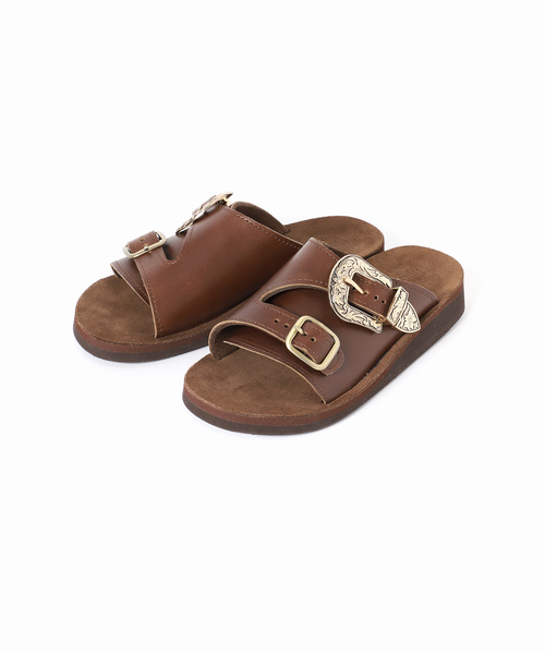 THE SANDALMAN（サンダルマン）の「THE SANDALMAN / サンダルマン 別注 ダブル ストラップ ウェスタン（サンダル・メンズ・ブラウン/ブラック・70/90/80）」の16枚目の写真