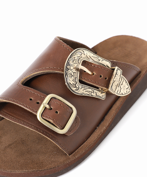 THE SANDALMAN（サンダルマン）の「THE SANDALMAN / サンダルマン 別注 ダブル ストラップ ウェスタン（サンダル・メンズ・ブラウン/ブラック・70/90/80）」の17枚目の写真