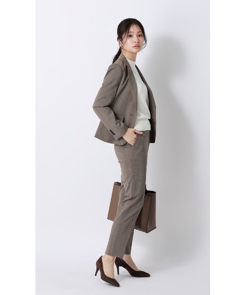 AOYAMA(アオヤマ)の「ハイネックシアースリーブニット【涼】【5分袖】(ニット/セーター・レディース・グレー/ホワイト/ピンク/ネイビー・S/M/L)」の7枚目の写真