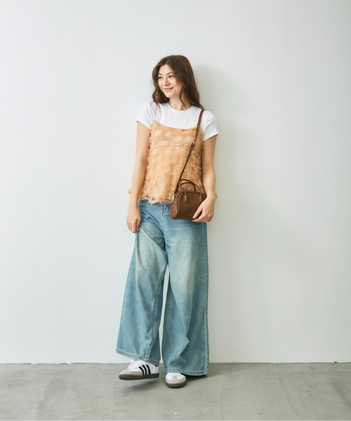 Lunea（ルネア）の「2wayミニボストンショルダーバッグ（ショルダーバッグ・レディース・アイボリー/ブラック/ブラウン/キャメル・FREE）」の20枚目の写真