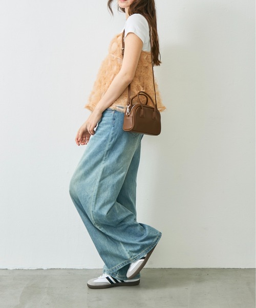 Lunea（ルネア）の「2wayミニボストンショルダーバッグ（ショルダーバッグ・レディース・アイボリー/ブラック/ブラウン/キャメル・FREE）」の21枚目の写真