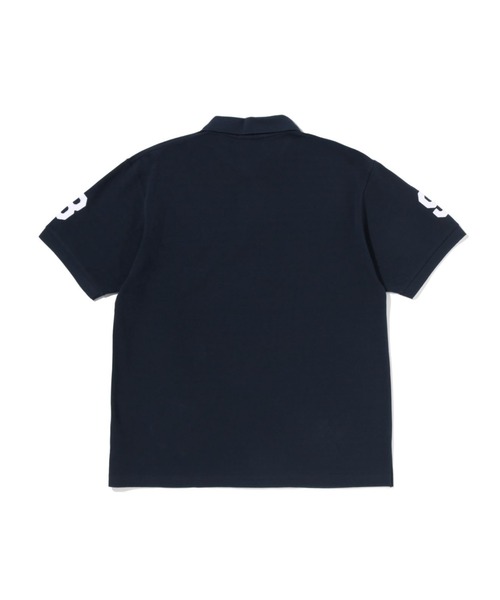 A BATHING APE(アベイシングエイプ)の「LARGE APE HEAD RELAXED FIT POLO(ポロシャツ・メンズ・ブラック/ネイビー/ホワイト・X-LARGE/XX-LARGE/LARGE/SMALL/MEDIUM)」の15枚目の写真
