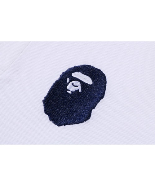 A BATHING APE(アベイシングエイプ)の「LARGE APE HEAD RELAXED FIT POLO(ポロシャツ・メンズ・ブラック/ネイビー/ホワイト・X-LARGE/XX-LARGE/LARGE/SMALL/MEDIUM)」の7枚目の写真
