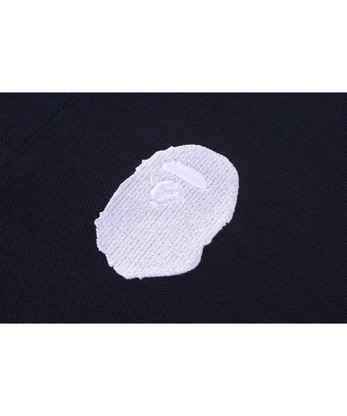 A BATHING APE(アベイシングエイプ)の「LARGE APE HEAD RELAXED FIT POLO(ポロシャツ・メンズ・ブラック/ネイビー/ホワイト・X-LARGE/XX-LARGE/LARGE/SMALL/MEDIUM)」の9枚目の写真