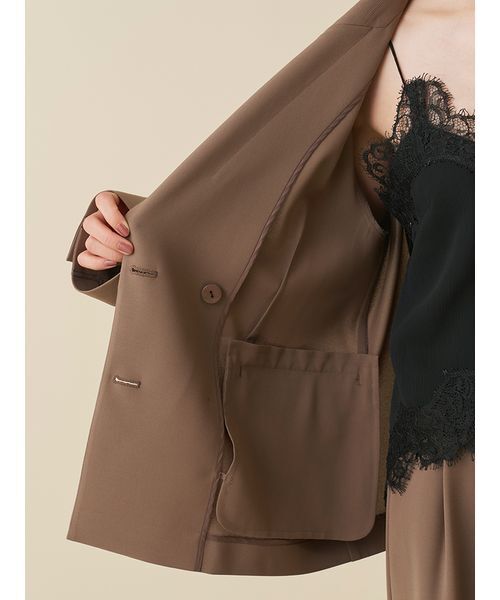 SNIDEL(スナイデル)の「【Washable】ジャケット(テーラードジャケット・レディース・ブラウン/ネイビー/アイボリー/ダークネイビー・0/1)」の19枚目の写真