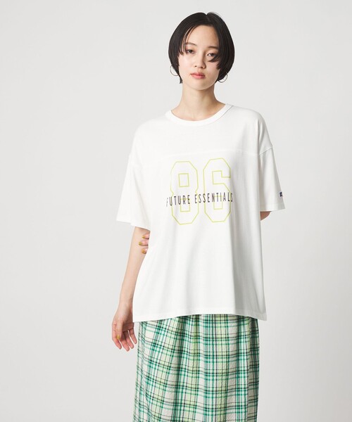 Russell Athletic（ラッセルアスレティック）の「【別注】＜RUSSELL ATHLETICxCITEN＞ナンバーT（Tシャツ/カットソー・レディース・ダークグレー/ホワイト・FREE）」の10枚目の写真