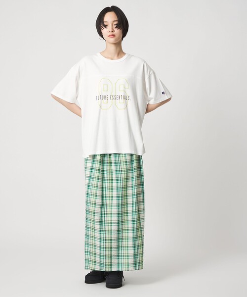 Russell Athletic（ラッセルアスレティック）の「【別注】＜RUSSELL ATHLETICxCITEN＞ナンバーT（Tシャツ/カットソー・レディース・ダークグレー/ホワイト・FREE）」の11枚目の写真
