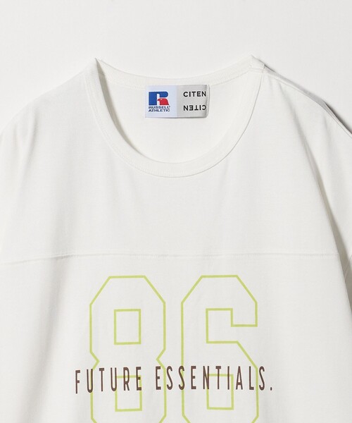 Russell Athletic（ラッセルアスレティック）の「【別注】＜RUSSELL ATHLETICxCITEN＞ナンバーT（Tシャツ/カットソー・レディース・ダークグレー/ホワイト・FREE）」の5枚目の写真