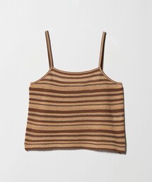 BEAUTY&YOUTH UNITED ARROWS | コットン メッシュ ボーダー キャミソール(キャミソール)