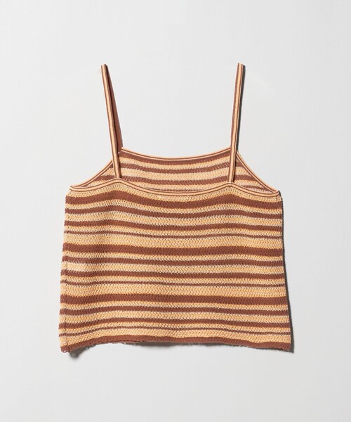 BEAUTY&YOUTH UNITED ARROWS(ビューティーアンドユースユナイテッドアローズ)の「コットン メッシュ ボーダー キャミソール(キャミソール・レディース・ダークブラウン/ブラック・FREE)」の12枚目の写真