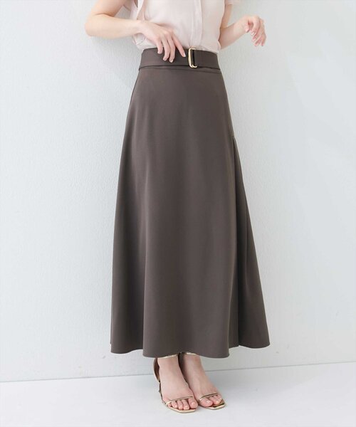 natural couture（ナチュラルクチュール）の「アシメタックデザインフレアスカート（スカート・レディース・ラベンダー/ブルー/チャコールグレー/オフホワイト・FREE）」の18枚目の写真
