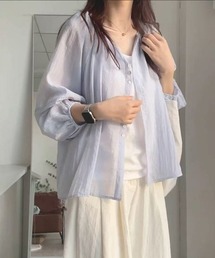 エアリーシアーシャツブラウス
