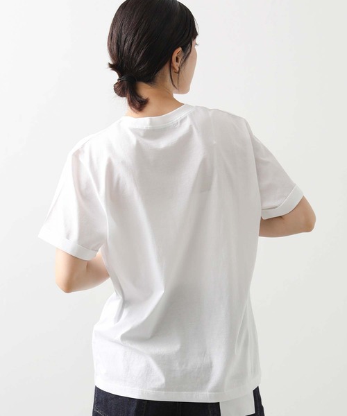 Gready Brilliant(グレディブリリアン)の「シルケット天竺クルーネックカットソー(Tシャツ/カットソー・レディース・ブラウン/ブラック/オフホワイト・38)」の6枚目の写真