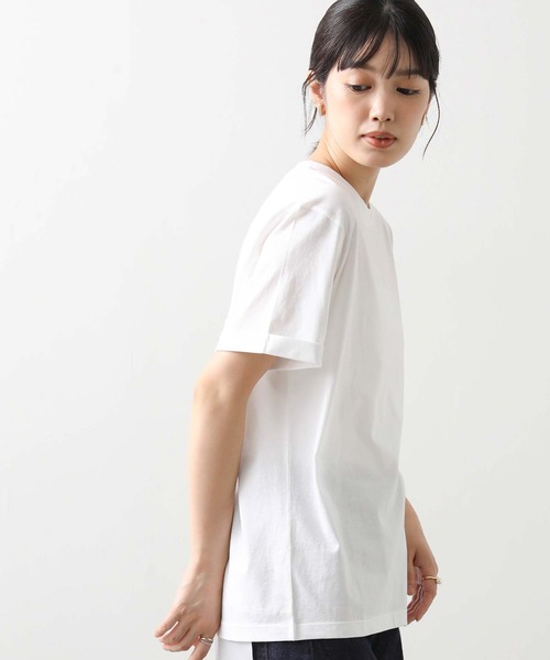 Gready Brilliant(グレディブリリアン)の「シルケット天竺クルーネックカットソー(Tシャツ/カットソー・レディース・ブラウン/ブラック/オフホワイト・38)」の7枚目の写真