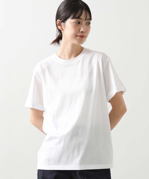 Gready Brilliant(グレディブリリアン)の「シルケット天竺クルーネックカットソー(Tシャツ/カットソー・レディース・ブラウン/ブラック/オフホワイト・38)」の8枚目の写真