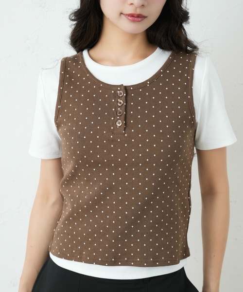 FCMM(エフシーエムエム)の「ENSEMBLE TOPS / アンサンブルトップス(Tシャツ/カットソー・レディース・ブラウン/ネイビー/グレー・SMALL/MEDIUM)」の2枚目の写真