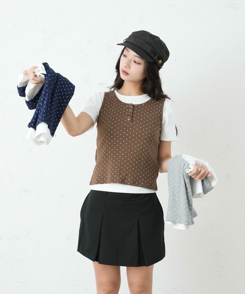 FCMM(エフシーエムエム)の「ENSEMBLE TOPS / アンサンブルトップス(Tシャツ/カットソー・レディース・ブラウン/ネイビー/グレー・SMALL/MEDIUM)」の19枚目の写真