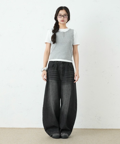 FCMM(エフシーエムエム)の「ENSEMBLE TOPS / アンサンブルトップス(Tシャツ/カットソー・レディース・ブラウン/ネイビー/グレー・SMALL/MEDIUM)」の7枚目の写真