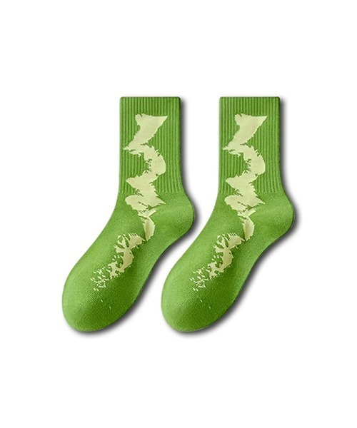 ARCHIVER（アーカイバ）の「【Bz】EK589/メンズデザインクルーソックス/靴下(NEZ)（ソックス/靴下・メンズ・ブルー/グリーン/ホワイト/オレンジ/ブラック・FREE）」の8枚目の写真