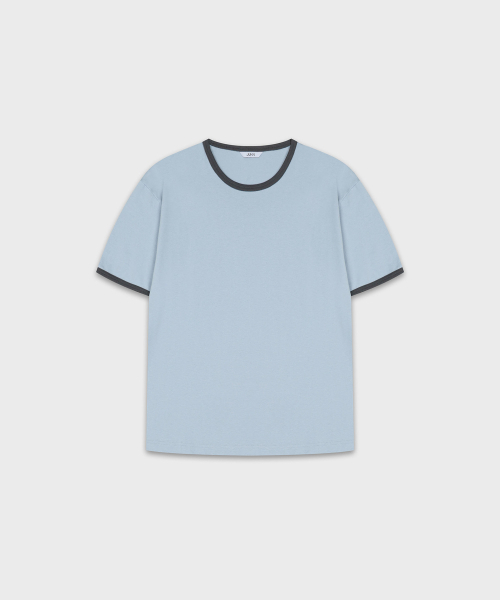 JUAN HOMME(ジュアンオム)の「クロップフィットリンガーハーフスリーブ(スカイブルー)(Tシャツ/カットソー・メンズ・その他・SMALL/MEDIUM/LARGE)」の6枚目の写真