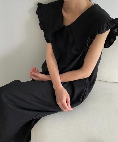 FAVORITO(ファヴォリート)の「ノースリーブワンピース(ワンピース・レディース・ブルー/ブラック/ベージュ/イエロー・F)」の19枚目の写真