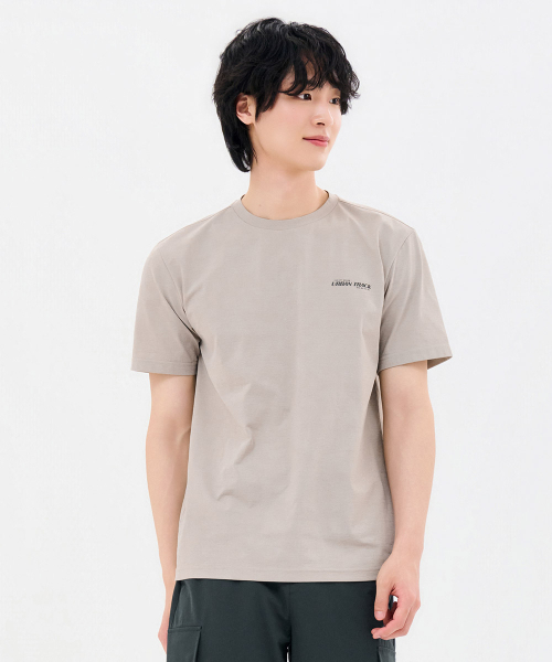 CHASECULT(チェイスカルト)の「共用クールラウンド半袖Tシャツ-FCZU5808E0X(Tシャツ/カットソー・メンズ・ベージュ・90/95/100/105/110)」の3枚目の写真