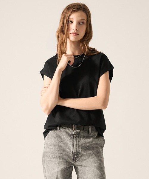 CLEL(クレイル)の「【CLEL】Giza Cotton Sleeveless T-Shirt / ギザコットン ノースリーブTシャツ(タンクトップ・メンズ・グレー/ブラック/チャコールグレー・L/XS/M/S)」の15枚目の写真