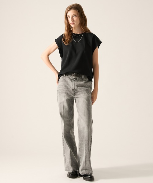 CLEL(クレイル)の「【CLEL】Giza Cotton Sleeveless T-Shirt / ギザコットン ノースリーブTシャツ(タンクトップ・メンズ・グレー/ブラック/チャコールグレー・L/XS/M/S)」の17枚目の写真