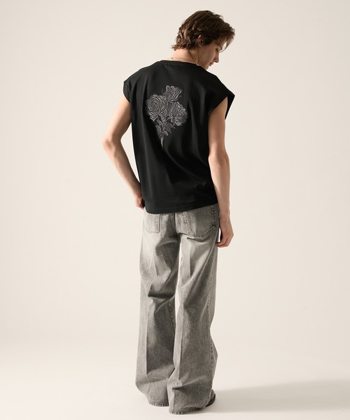 CLEL(クレイル)の「【CLEL】Giza Cotton Sleeveless T-Shirt / ギザコットン ノースリーブTシャツ(タンクトップ・メンズ・グレー/ブラック/チャコールグレー・L/XS/M/S)」の22枚目の写真