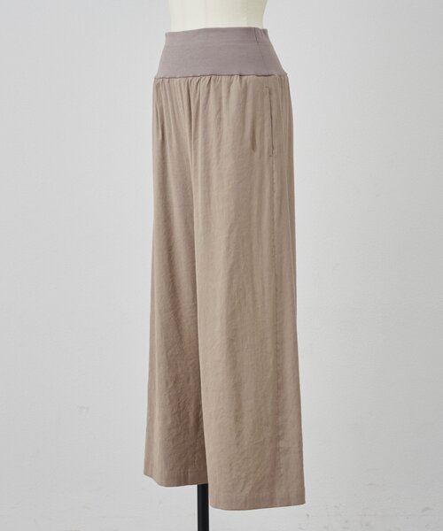 BEARDSLEY(ビアズリー)の「リネンストレッチウエストリブワイドパンツ【セットアップ】(その他パンツ・レディース・ブルー/グレー・0/2/1)」の8枚目の写真