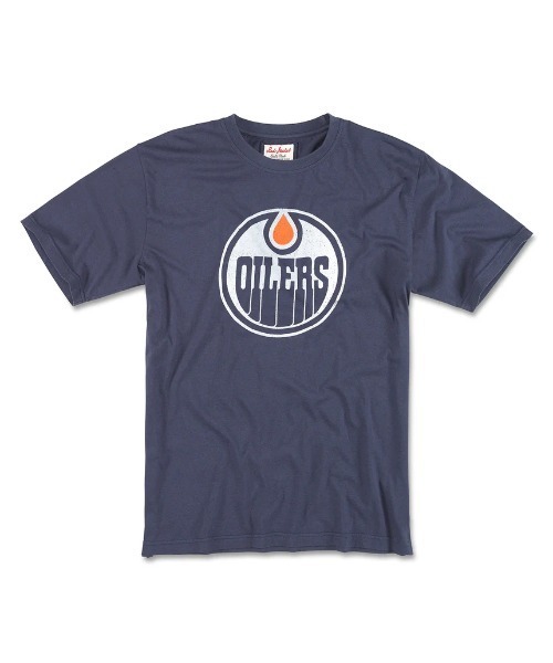 AMERICAN NEEDLE(アメリカンニードル)の「EDM OILERS AN BT2(Tシャツ/カットソー・メンズ・ネイビー・MEDIUM/X-LARGE/LARGE)」の1枚目の写真