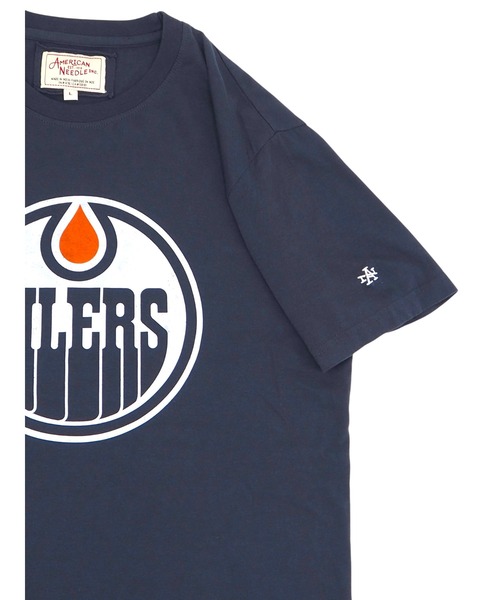 AMERICAN NEEDLE(アメリカンニードル)の「EDM OILERS AN BT2(Tシャツ/カットソー・メンズ・ネイビー・MEDIUM/X-LARGE/LARGE)」の3枚目の写真