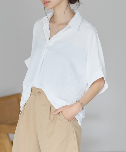 yuue' ( wear )(ユーイ)の「セミシアーバルーンスキッパーブラウス(カーディガン/ボレロ・レディース・ダークブラウン/ホワイト/ブラック・FREE)」の17枚目の写真