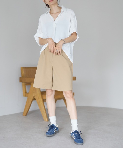 yuue' ( wear )(ユーイ)の「セミシアーバルーンスキッパーブラウス(カーディガン/ボレロ・レディース・ダークブラウン/ホワイト/ブラック・FREE)」の9枚目の写真