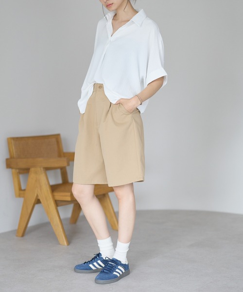 yuue' ( wear )(ユーイ)の「セミシアーバルーンスキッパーブラウス(カーディガン/ボレロ・レディース・ダークブラウン/ホワイト/ブラック・FREE)」の19枚目の写真