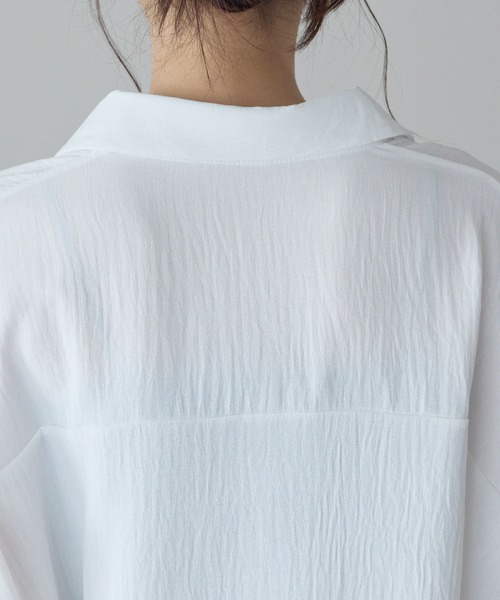 yuue' ( wear )(ユーイ)の「セミシアーバルーンスキッパーブラウス(カーディガン/ボレロ・レディース・ダークブラウン/ホワイト/ブラック・FREE)」の16枚目の写真