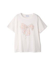 リボン半袖Tシャツ