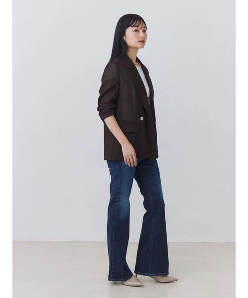 TONAL(トーナル)の「【AIR FLOW】メッシュダブルジャケット(テーラードジャケット・レディース・ブラック/ブラウン/オフホワイト・SMALL/MEDIUM)」の14枚目の写真