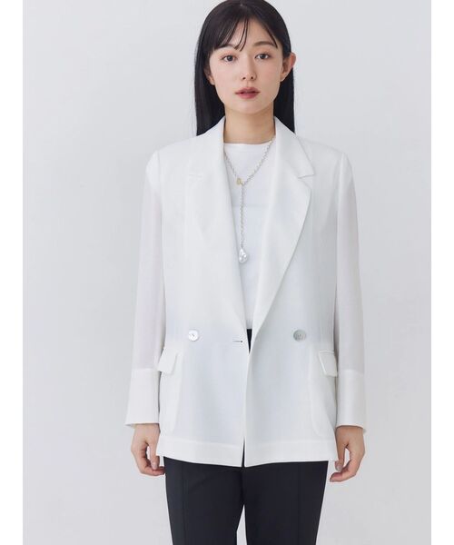 TONAL(トーナル)の「【AIR FLOW】メッシュダブルジャケット(テーラードジャケット・レディース・ブラック/ブラウン/オフホワイト・SMALL/MEDIUM)」の21枚目の写真