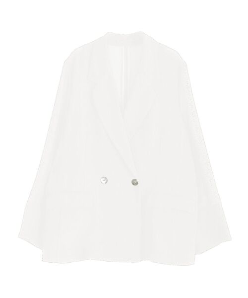 TONAL(トーナル)の「【AIR FLOW】メッシュダブルジャケット(テーラードジャケット・レディース・ブラック/ブラウン/オフホワイト・SMALL/MEDIUM)」の6枚目の写真