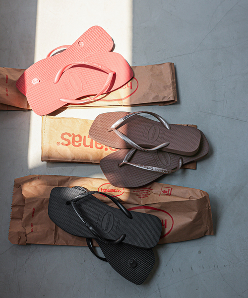 havaianas(ハワイアナス)の「Havaianas/ハワイアナス Slim Square サンダル SLIM SQUARE4 148301(サンダル・レディース・ブラウン/ブラック/ピンク・22cm/23cm/24.5cm/25.5cm)」の18枚目の写真