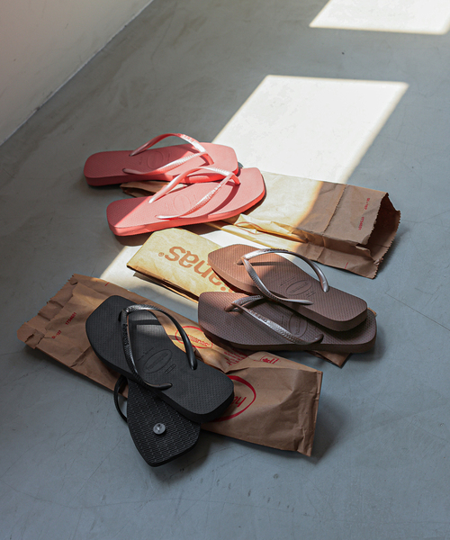 havaianas(ハワイアナス)の「Havaianas/ハワイアナス Slim Square サンダル SLIM SQUARE4 148301(サンダル・レディース・ブラウン/ブラック/ピンク・22cm/23cm/24.5cm/25.5cm)」の19枚目の写真