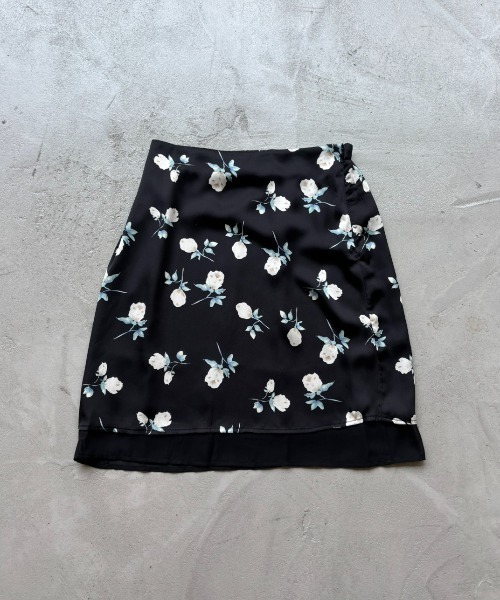 Rohwel(ローウェル)の「Flower Sheer Midi Skirt / フラワーシアーミディスカート(スカート・レディース・ブラック・FREE)」の17枚目の写真