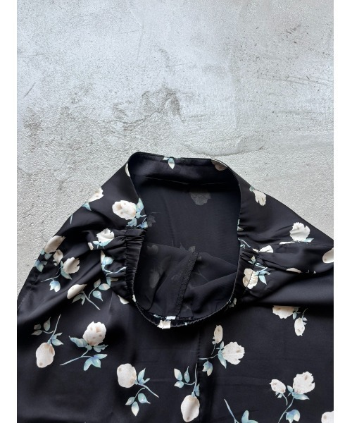 Rohwel(ローウェル)の「Flower Sheer Midi Skirt / フラワーシアーミディスカート(スカート・レディース・ブラック・FREE)」の21枚目の写真