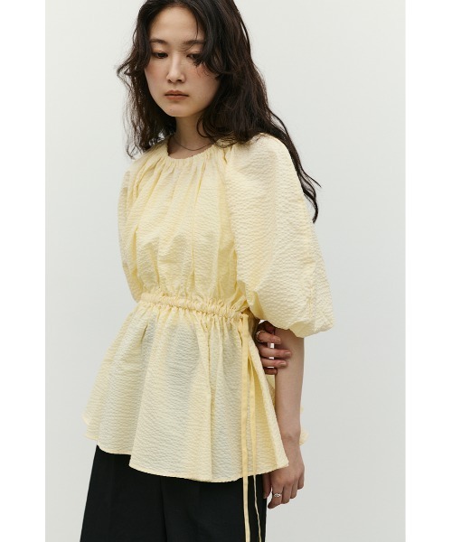 STYLEMIXER(スタイルミキサー)の「ボリュームスリーブブラウス(シャツ/ブラウス・レディース・ブラック/ホワイト/イエロー・FREE)」の16枚目の写真