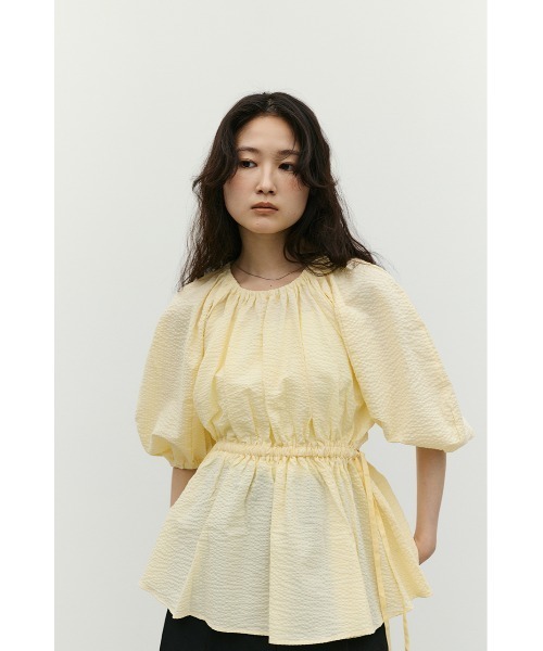 STYLEMIXER(スタイルミキサー)の「ボリュームスリーブブラウス(シャツ/ブラウス・レディース・ブラック/ホワイト/イエロー・FREE)」の13枚目の写真