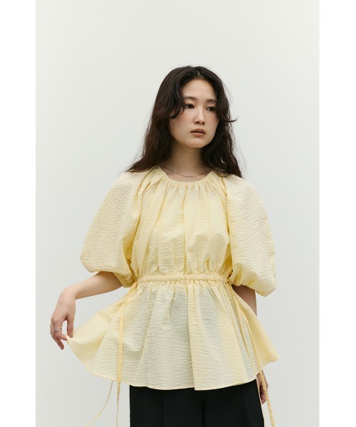 STYLEMIXER(スタイルミキサー)の「ボリュームスリーブブラウス(シャツ/ブラウス・レディース・ブラック/ホワイト/イエロー・FREE)」の12枚目の写真