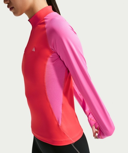 ACG(エィシージー)の「ACG "Wildsee" ウィメンズ Dri-FIT 1/4ジップ ロングスリーブ ハイキングトップス / ACG "Wildsee" Women's Dri-FIT 1/4-Zip Long-Sleeve Hiking Top IQ6323-696 Light Crimson(その他トップス・レディース・レッド・XS/XL/S/M/L)」の3枚目の写真
