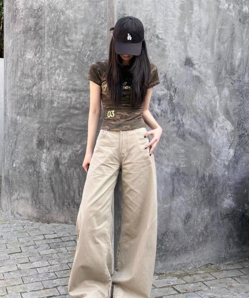 Vipoa(ヴィポア)の「American camo print チビTEE(Tシャツ/カットソー・レディース・カモフラージュ・FREE)」の10枚目の写真