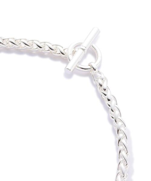 on the sunny side of the street(オンザサニーサイドオブザストリート)の「on the sunny side of the street(オン ザ サニーサイド オブ ザ ストリート) Triple Triplet Chain choker(ネックレス・メンズ・シルバー・F)」の4枚目の写真